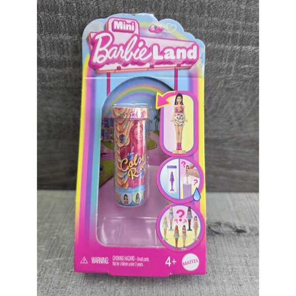 Barbie Mini BarbieLand Color Reveal Dolls 1.5-inch Doll w Surprise Water g26 - Picture 1 of 7